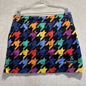 Loudmouth Ladies Skort Golf Pickleball Tennis Skirt Pockets Colorful 8 Tampa Bay